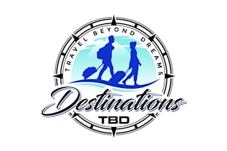 create high quality and beautiful travel agency logo design