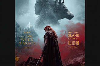 design book cover design, fantasy book cover illustration