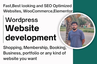 develop website with wordpress