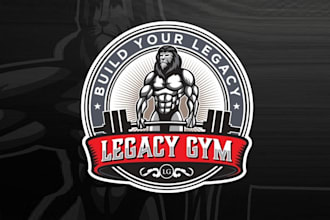 design powerful performance gym logo