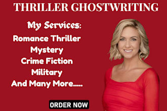 ghostwrite interesting thriller, mystery, crime fiction story