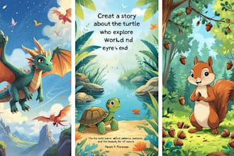 design children story illustration children story, story book illustration