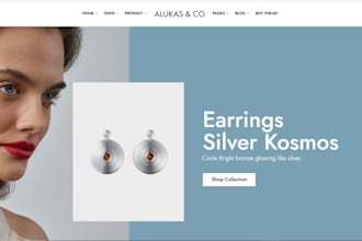 create handcrafted jewelry ecommerce store
