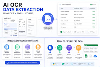 build ai ocr invoice and PDF data extraction automation
