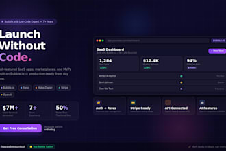 build a bubble io app, bubble saas, or no code web application