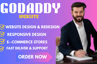 design and redesign the godaddy website professionally