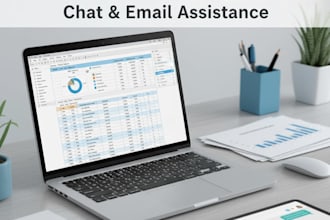 do data entry excel and word, chat and email support