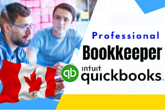 be your bookkeeper, accountant for small businesses in  canada and USA