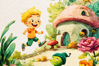 children book illustration and children book illustration