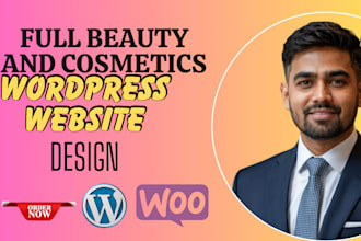 develop spa website cosmetics wordpress website