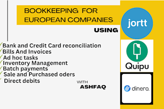 do bookkeeping on jortt, gekko, quipu, dinero