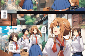draw sfw comic, anime comic drawing, erotic comic, nsfw comic