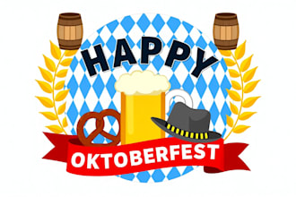 design outstanding oktoberfest logo for your party