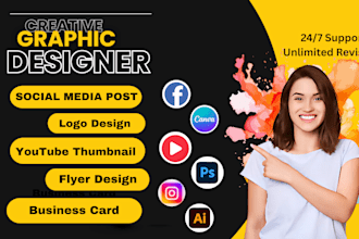 be your graphic designer for any design