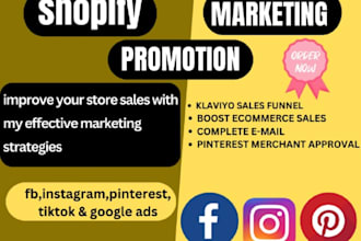 promote your shopify store and etsy store in other to get more traffic and sales