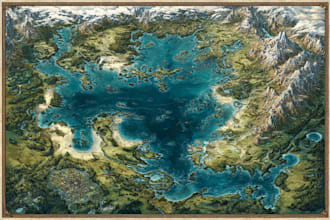 illustrate fantasy map and city map