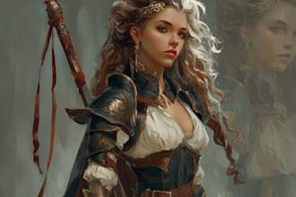 make your fantasy art to life custom character art