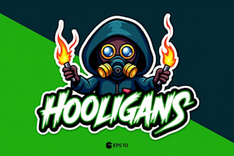 make an amazing gas mask logo for you with unlimited revision