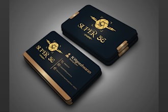 create luxury business card and modern stationery items