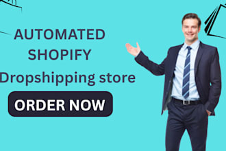 build you an automated dropshipping shopify store shopify website