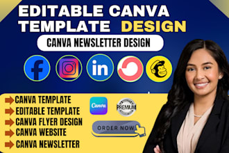 do social media ads creative on canva, canva template design canva newsletter