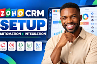 setup zoho crm zoho campaigns zoho sites zoho salesiq zoho books, form, desk
