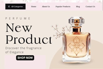 design luxury perfume shopify fragrance store cologne store perfume website