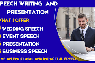 write an engaging speech for conference wedding presentation or any occasion