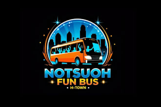 create high quality and beautiful bus logo design