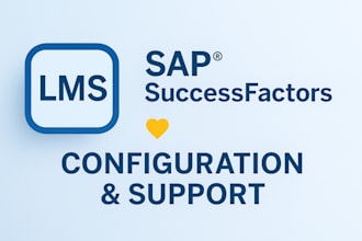 provide sap successfactors lms configuration and admin support