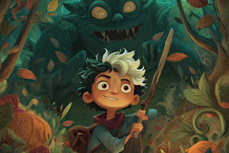 do children book illustrations, comic and artworks