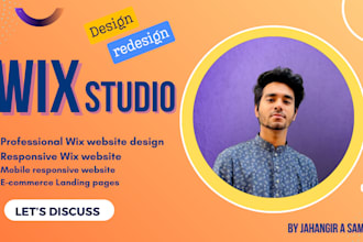 design wix studio, redesign wix website or wix online store