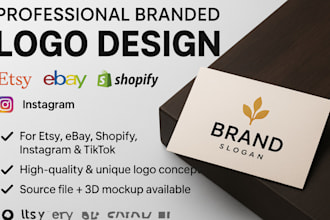 design branded logo for etsy ebay shopify instagram tiktok for brands
