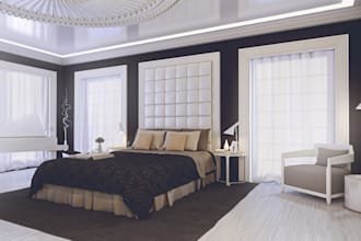 design interiors bedroom,livingroom,bathroom,walk in closet,kitchen 3d rendering