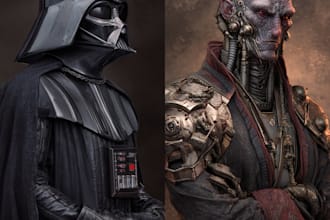 create star wars and sci fi illustration