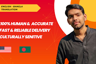 deliver accurate and natural english to bangla translation