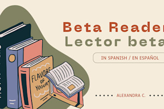 seré su lector beta profesional y honesto