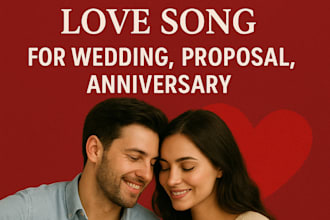 create a heartfelt personalized love song for wedding, proposal, anniversary
