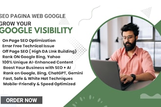 do SEO pagina web google that ranks your website on the first page