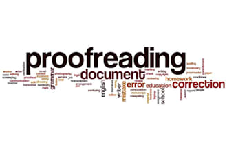 proofread manuscripts and short stories