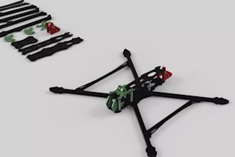 make fpv drone frame kit for 3d print model,airship or aircraft design,prototype