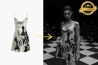 digitally create editorial fashion photography