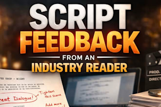 provide industry quality feedback to your screenplay