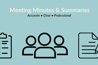 write concise, structured meeting minutes from your recordings