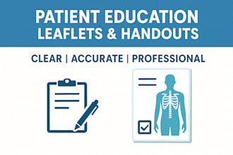 create professional patient education materials, leaflets, and handouts