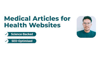 write medical articles for health websites