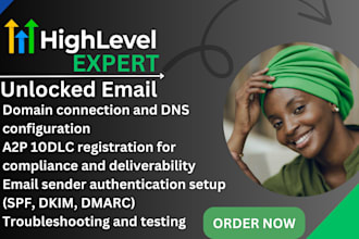 connect your domain to gohighlevel,setup dns,and a2p 10dlc registration