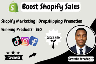 boost shopify store sales with shopify dropshipping marketing, website promotion