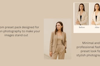 create custom lightroom presets and edit your photos professionally