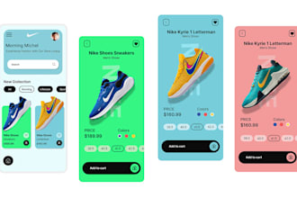 design modern mobile app and web UI UX